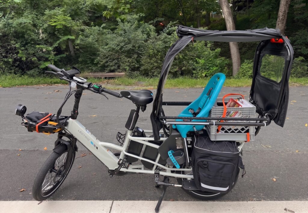 Lectric Xpedition 2 with canopy Rad Power Conestoga